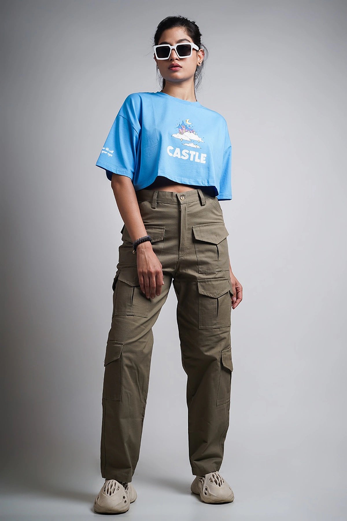 Castle Oversized Crop Top
