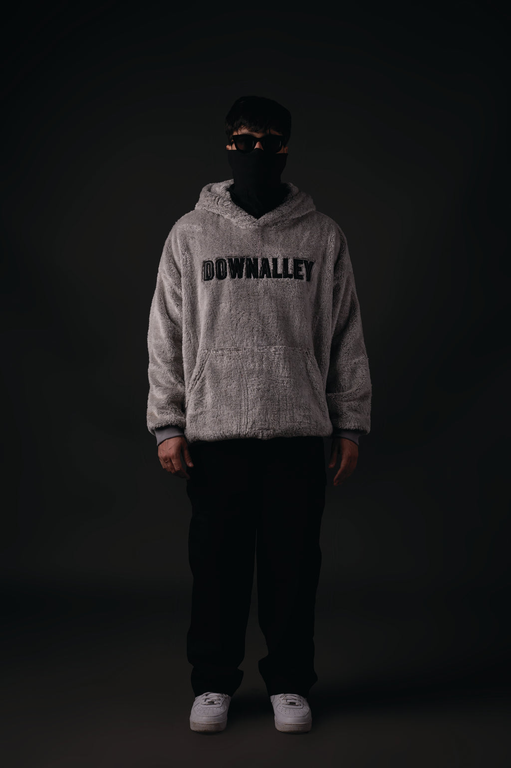GREY SHERPA HOODIE