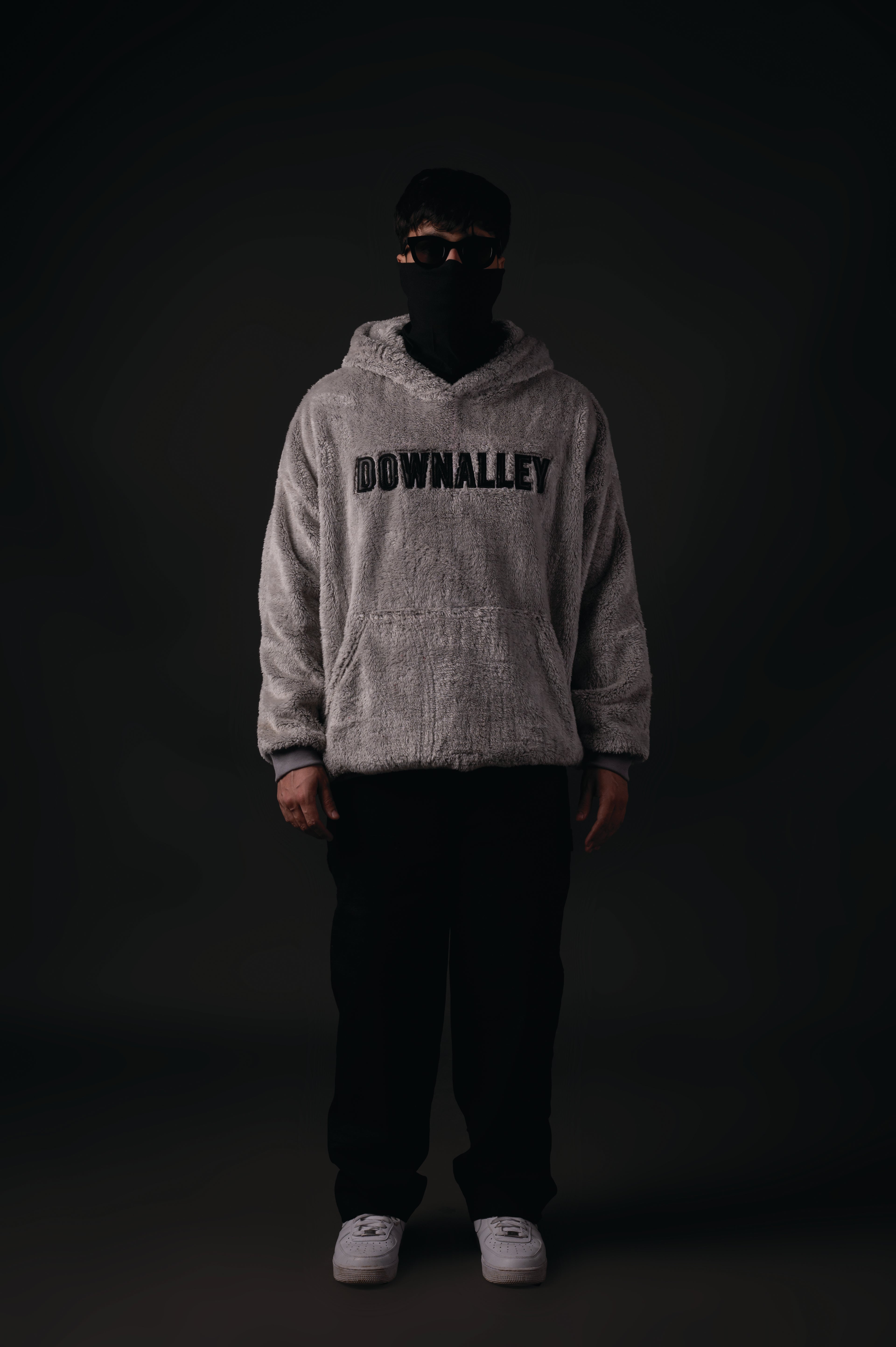 GREY SHERPA HOODIE