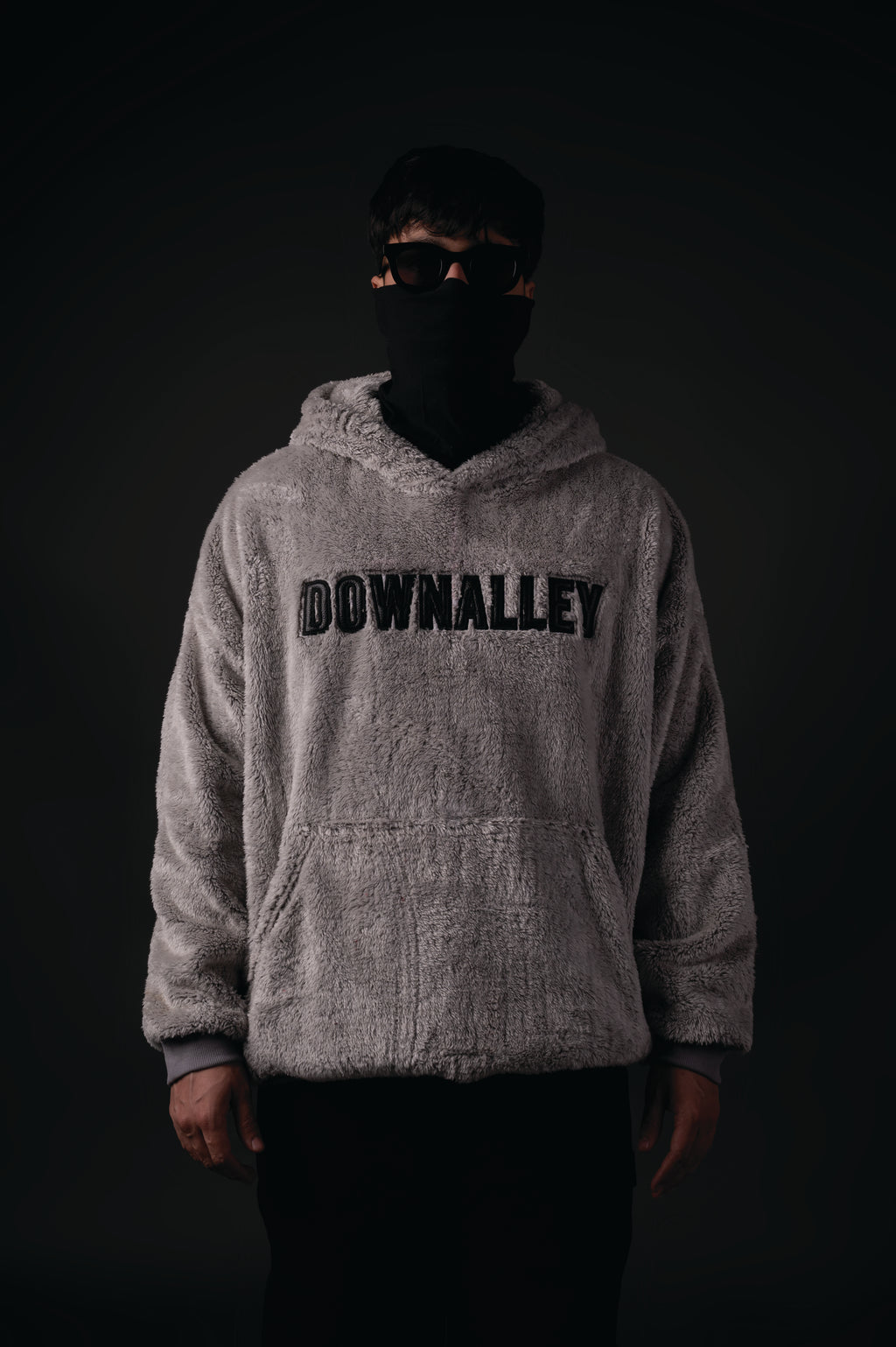 GREY SHERPA HOODIE