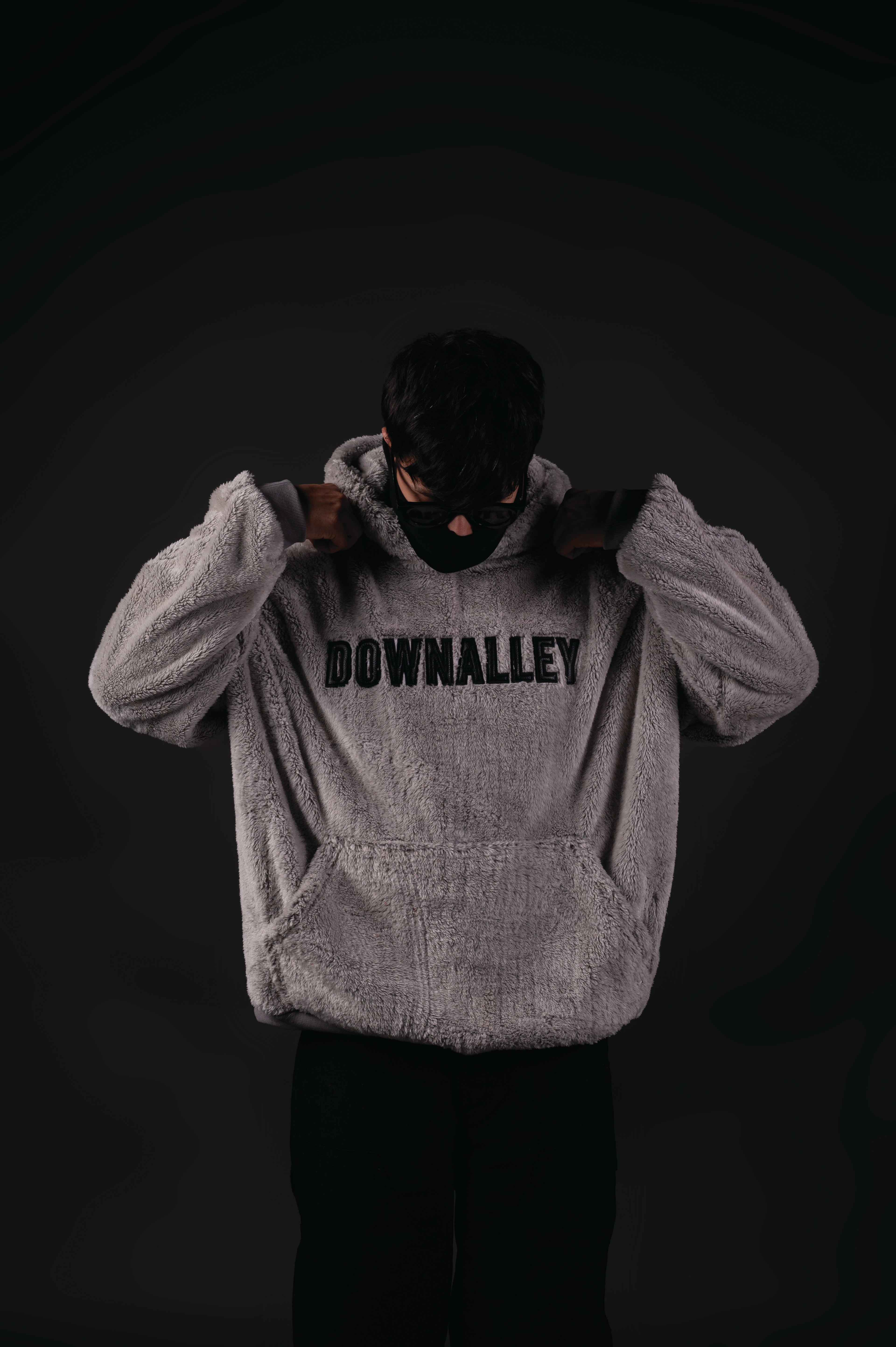 GREY SHERPA HOODIE