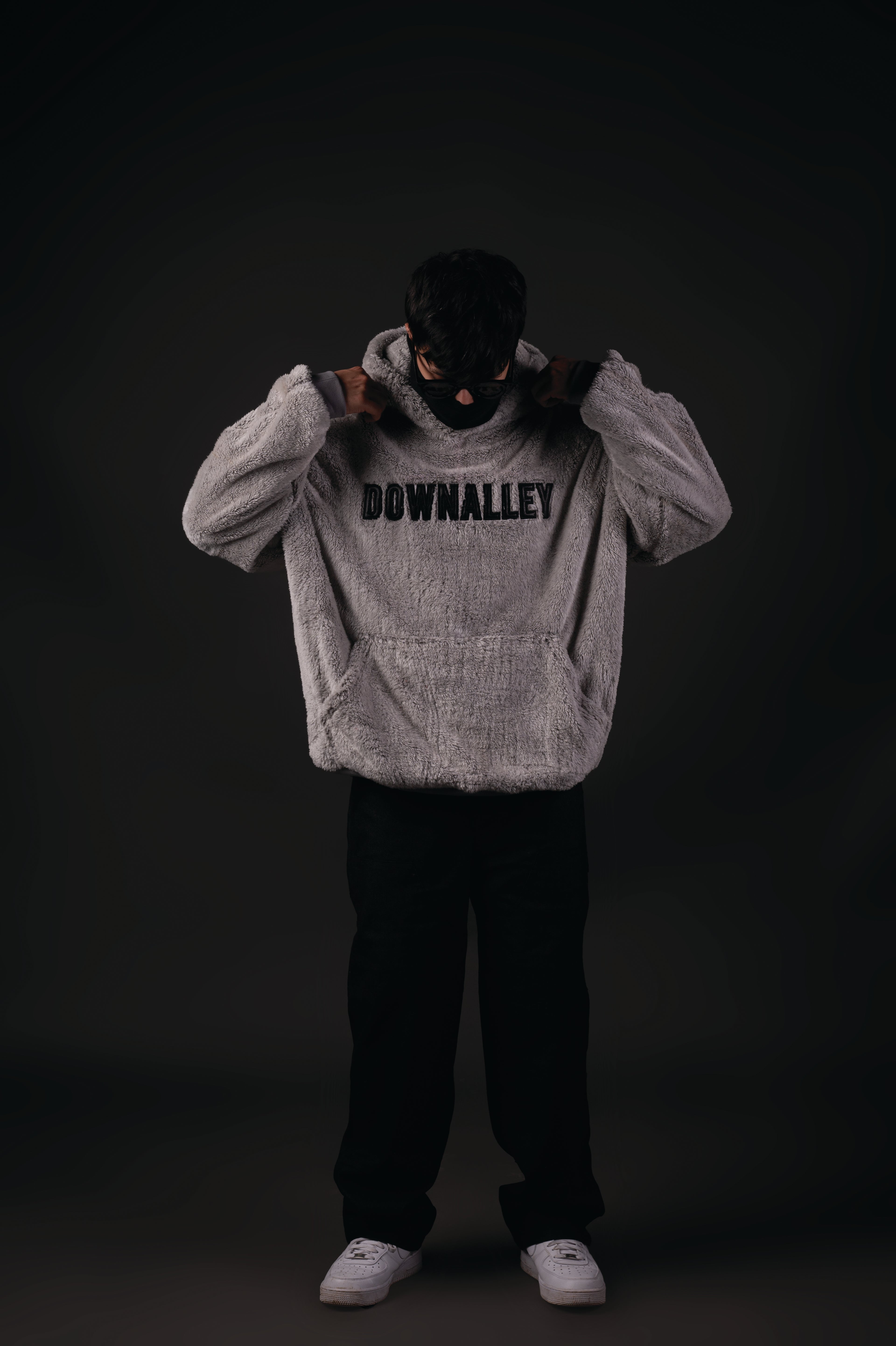 GREY SHERPA HOODIE