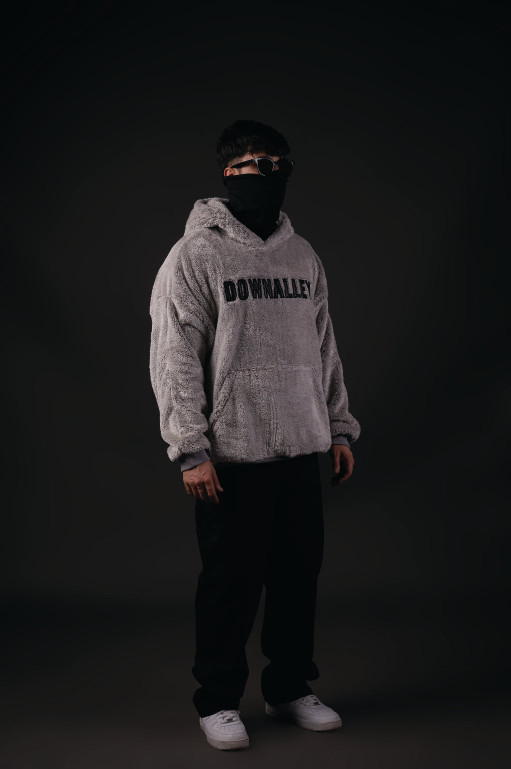 GREY SHERPA HOODIE