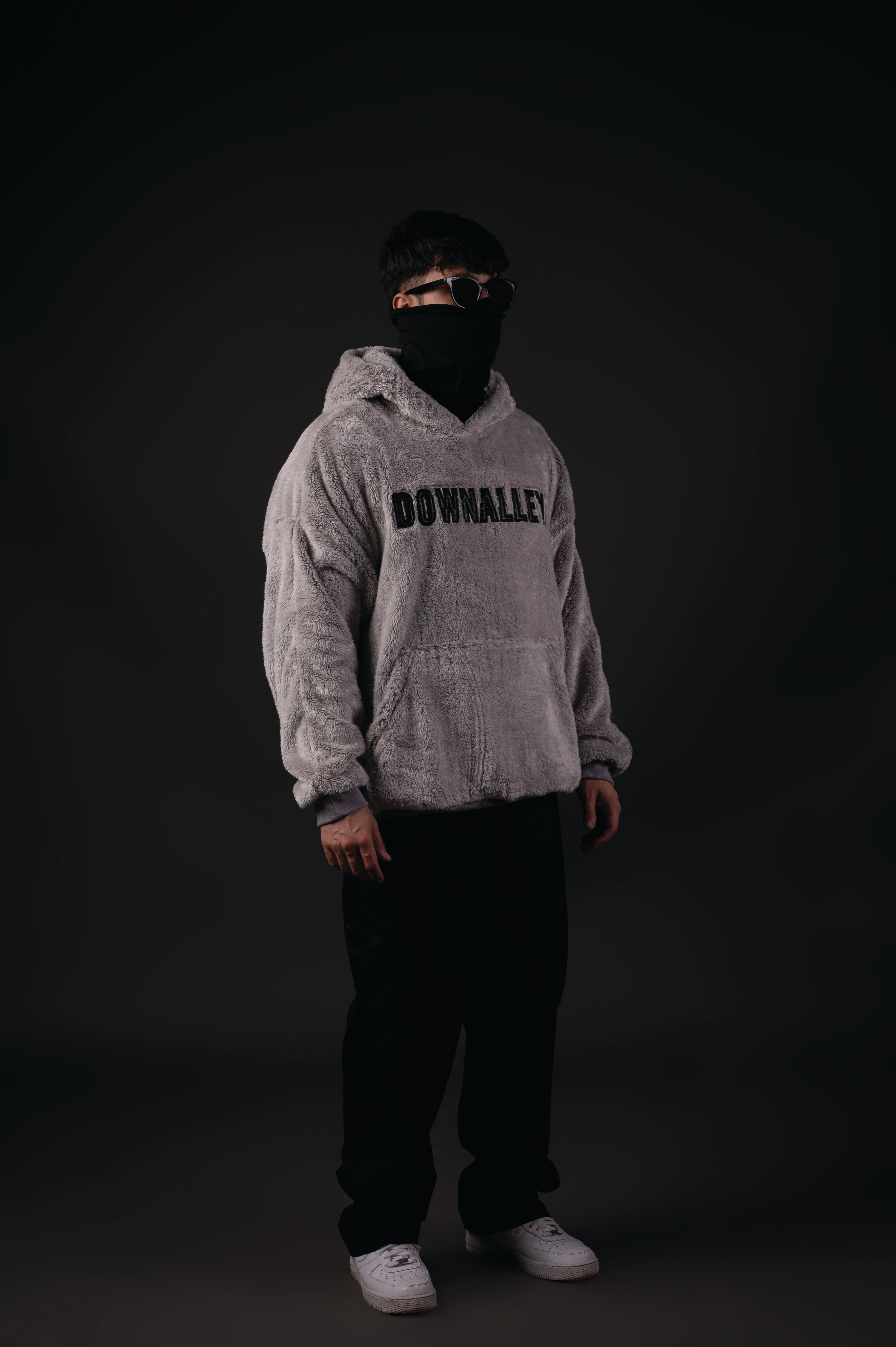 GREY SHERPA HOODIE
