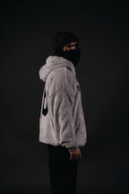 GREY SHERPA HOODIE