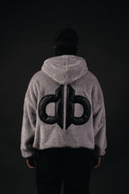 GREY SHERPA HOODIE