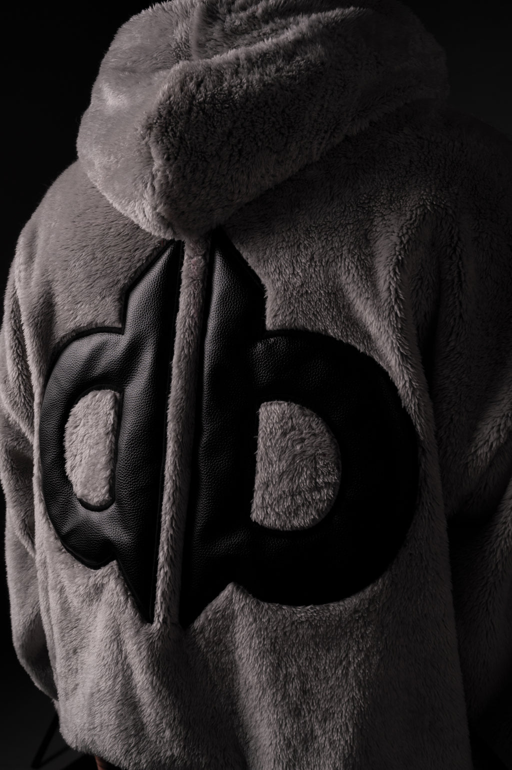 GREY SHERPA HOODIE