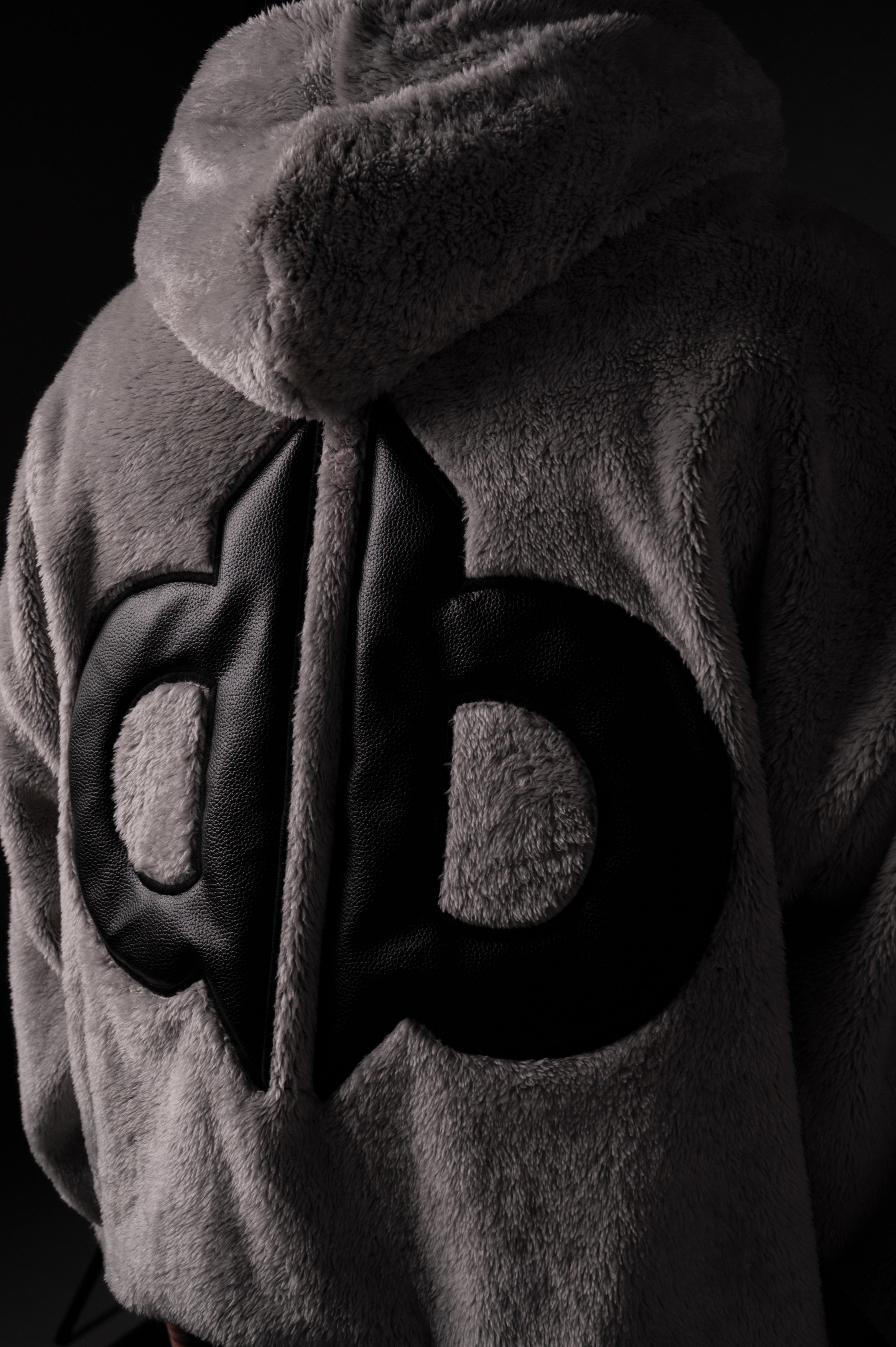GREY SHERPA HOODIE