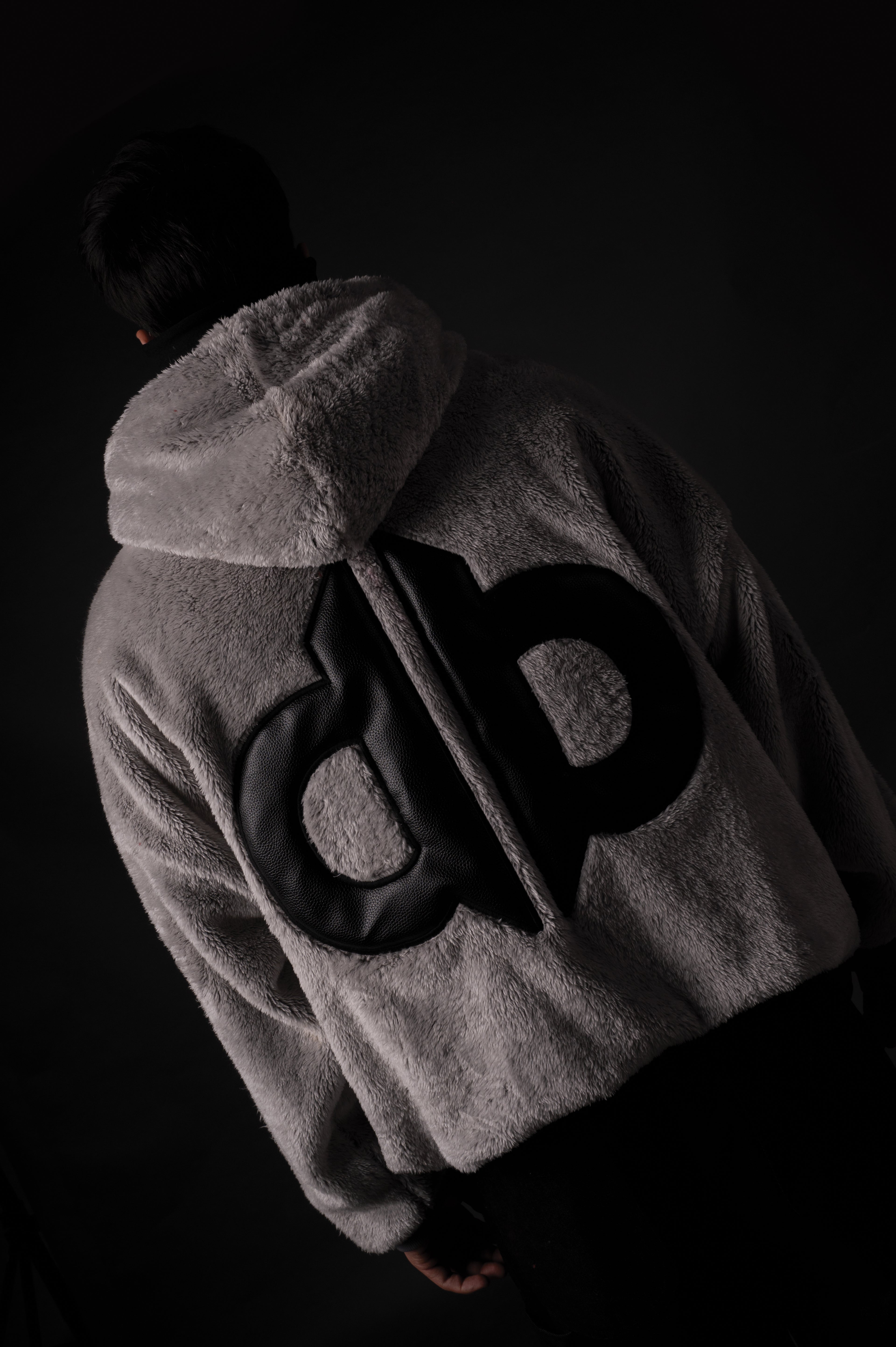 GREY SHERPA HOODIE