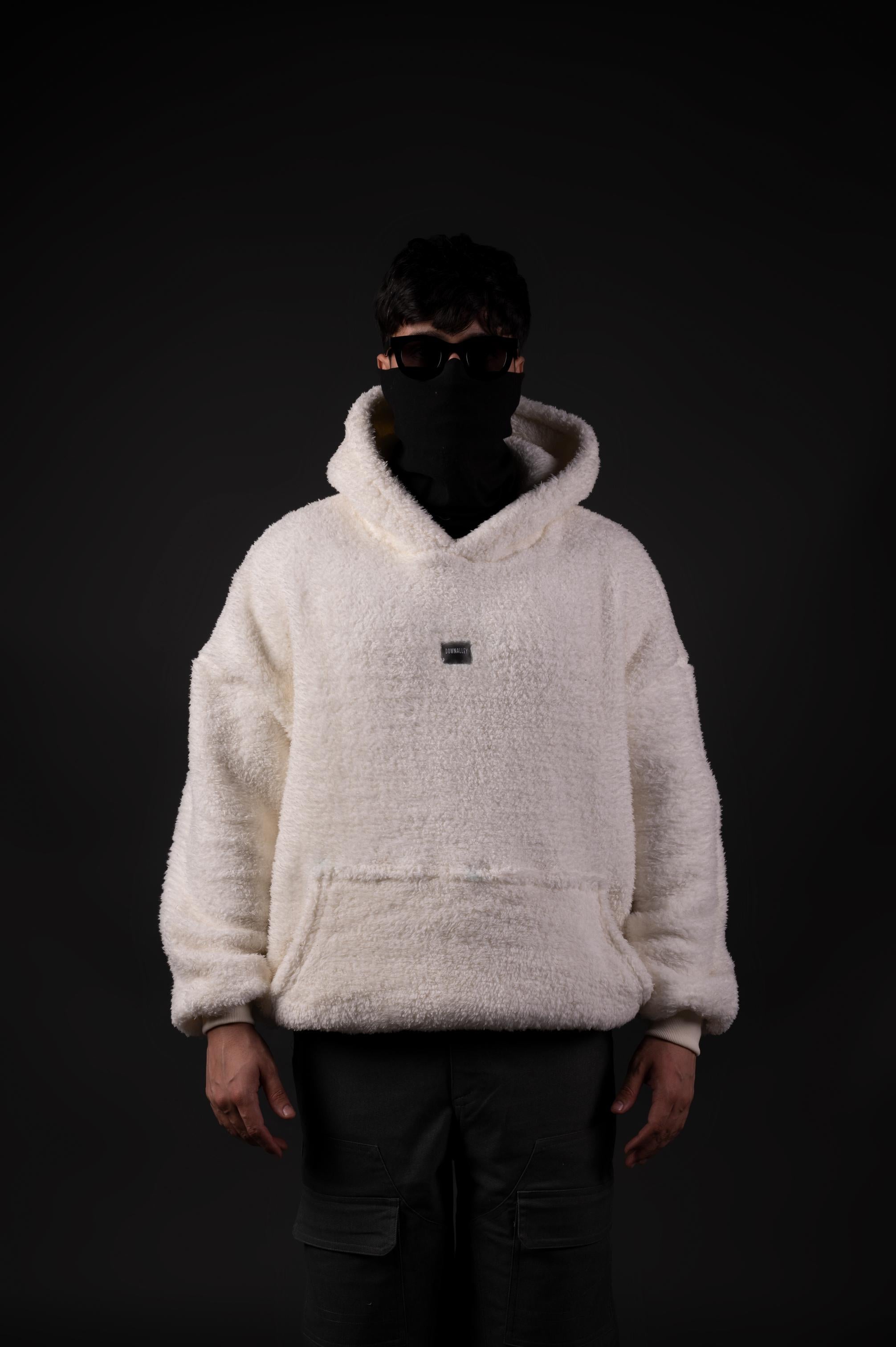 CREAM SHERPA HOODIE