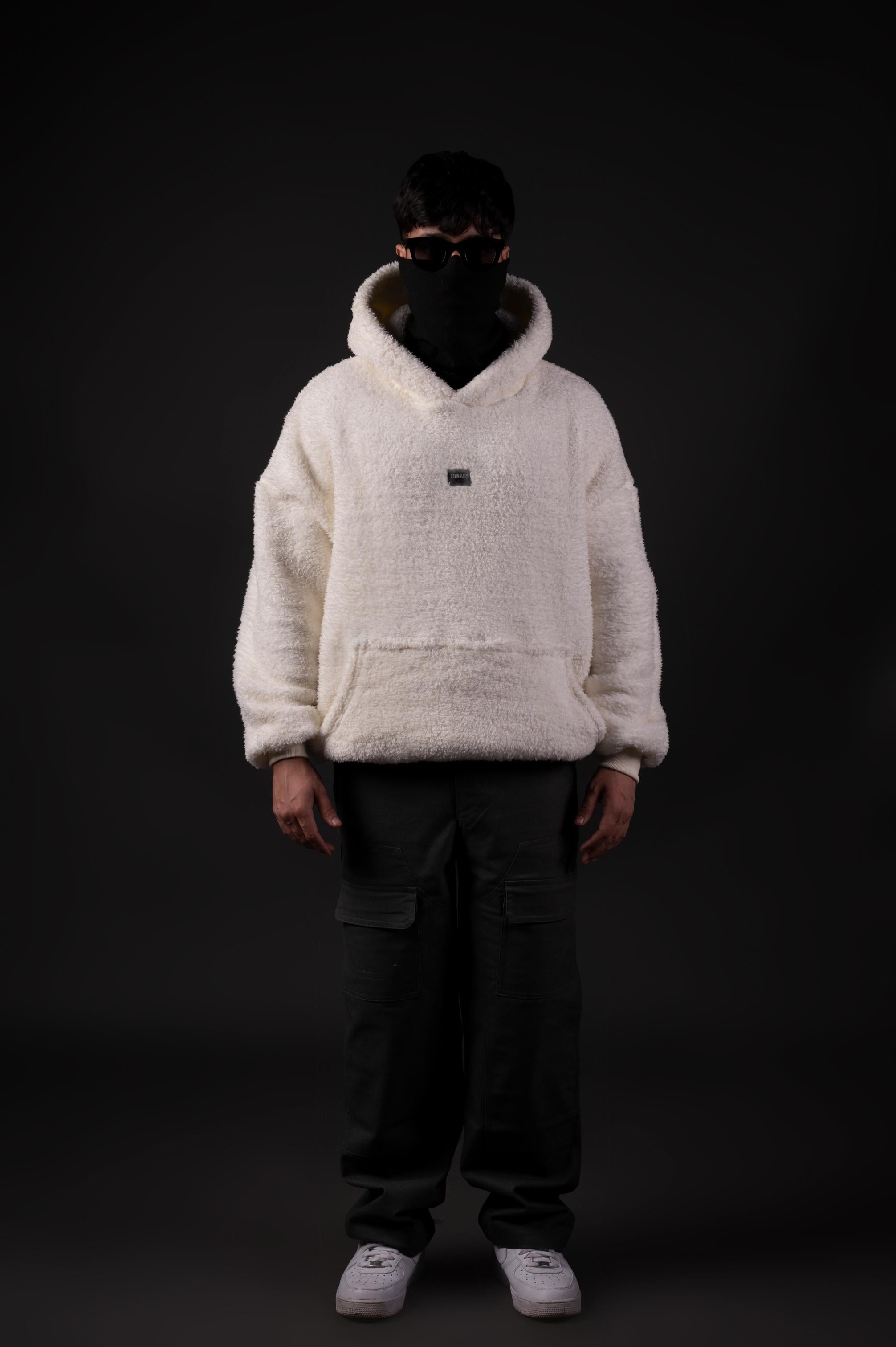 CREAM SHERPA HOODIE