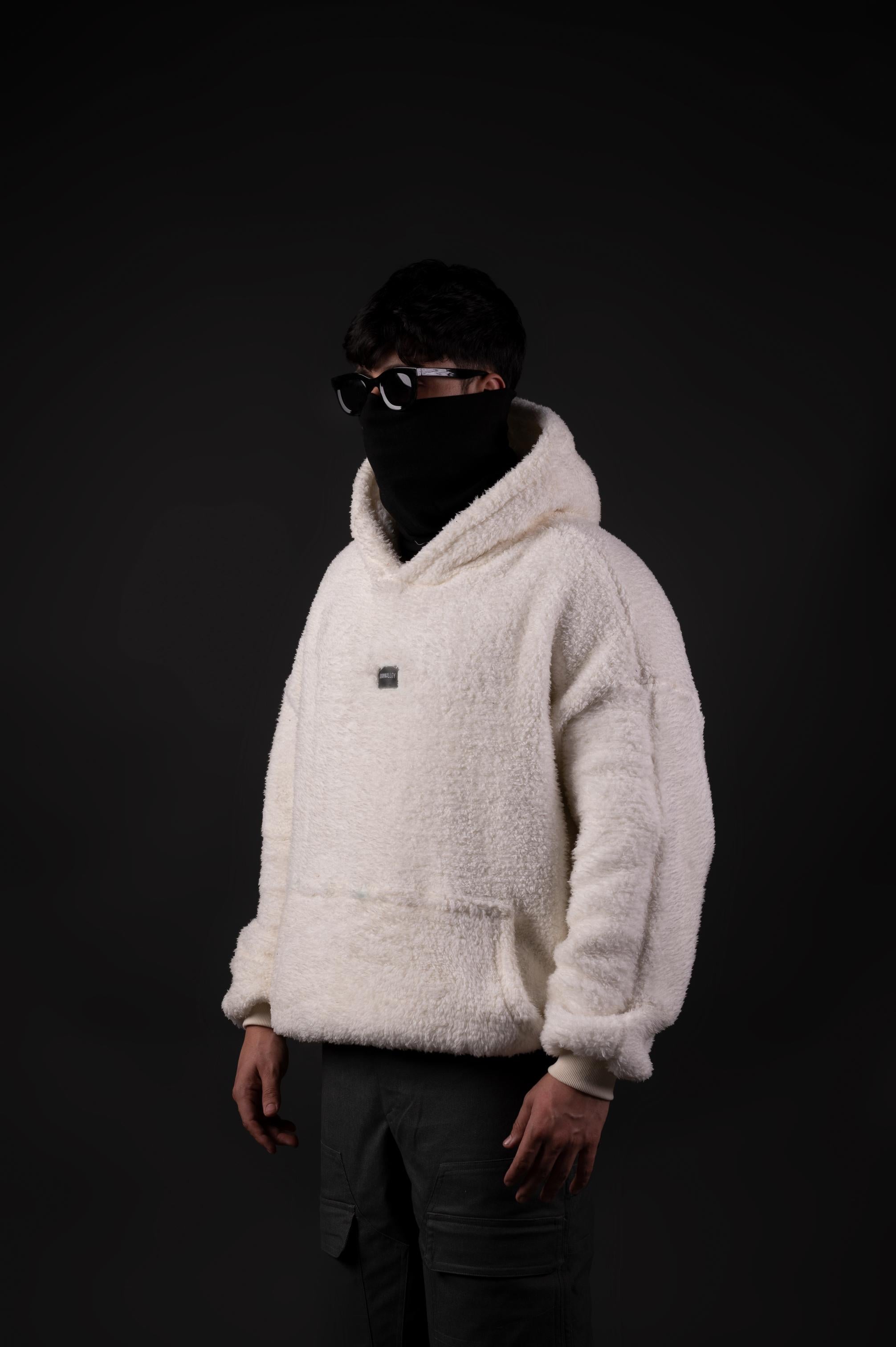 CREAM SHERPA HOODIE