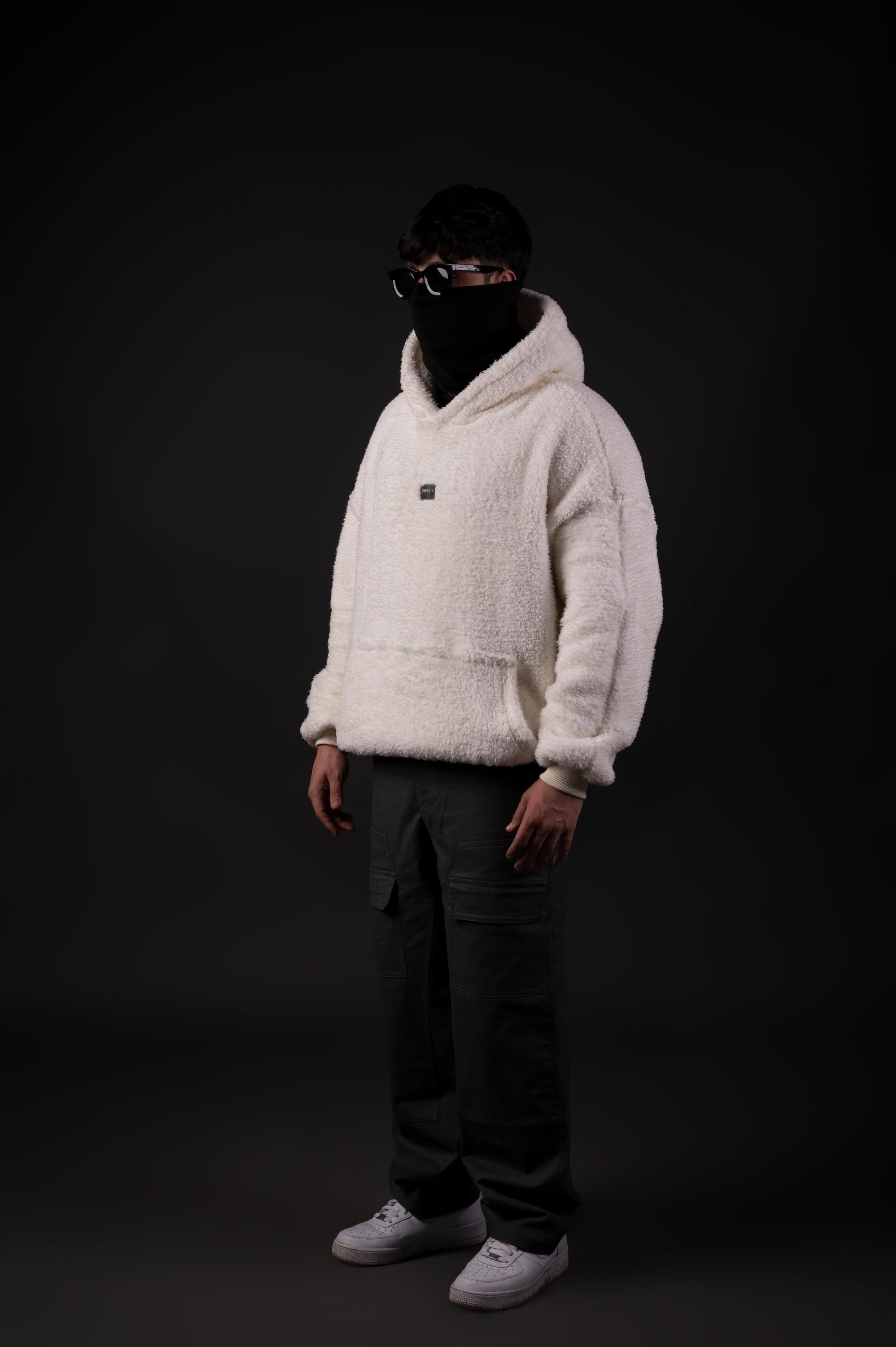 CREAM SHERPA HOODIE