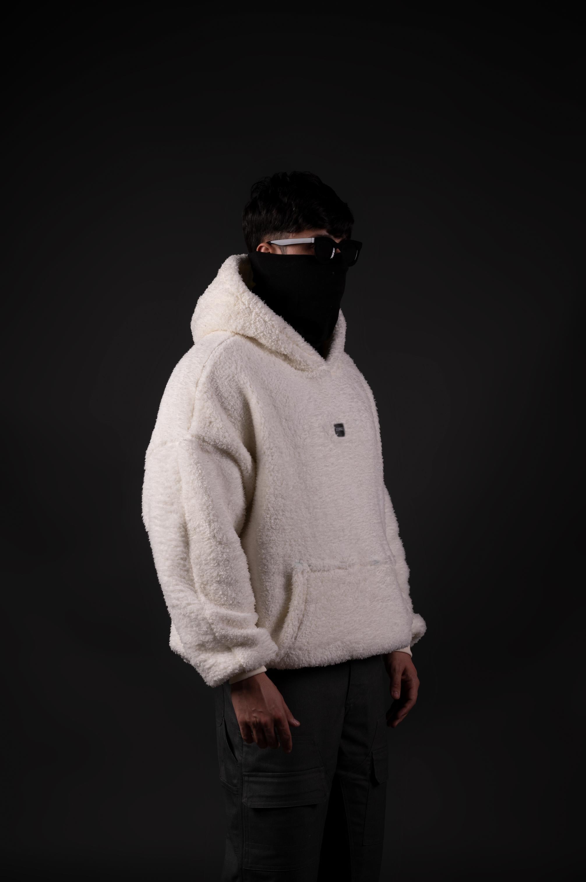 CREAM SHERPA HOODIE