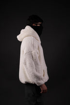 CREAM SHERPA HOODIE