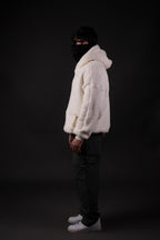 CREAM SHERPA HOODIE