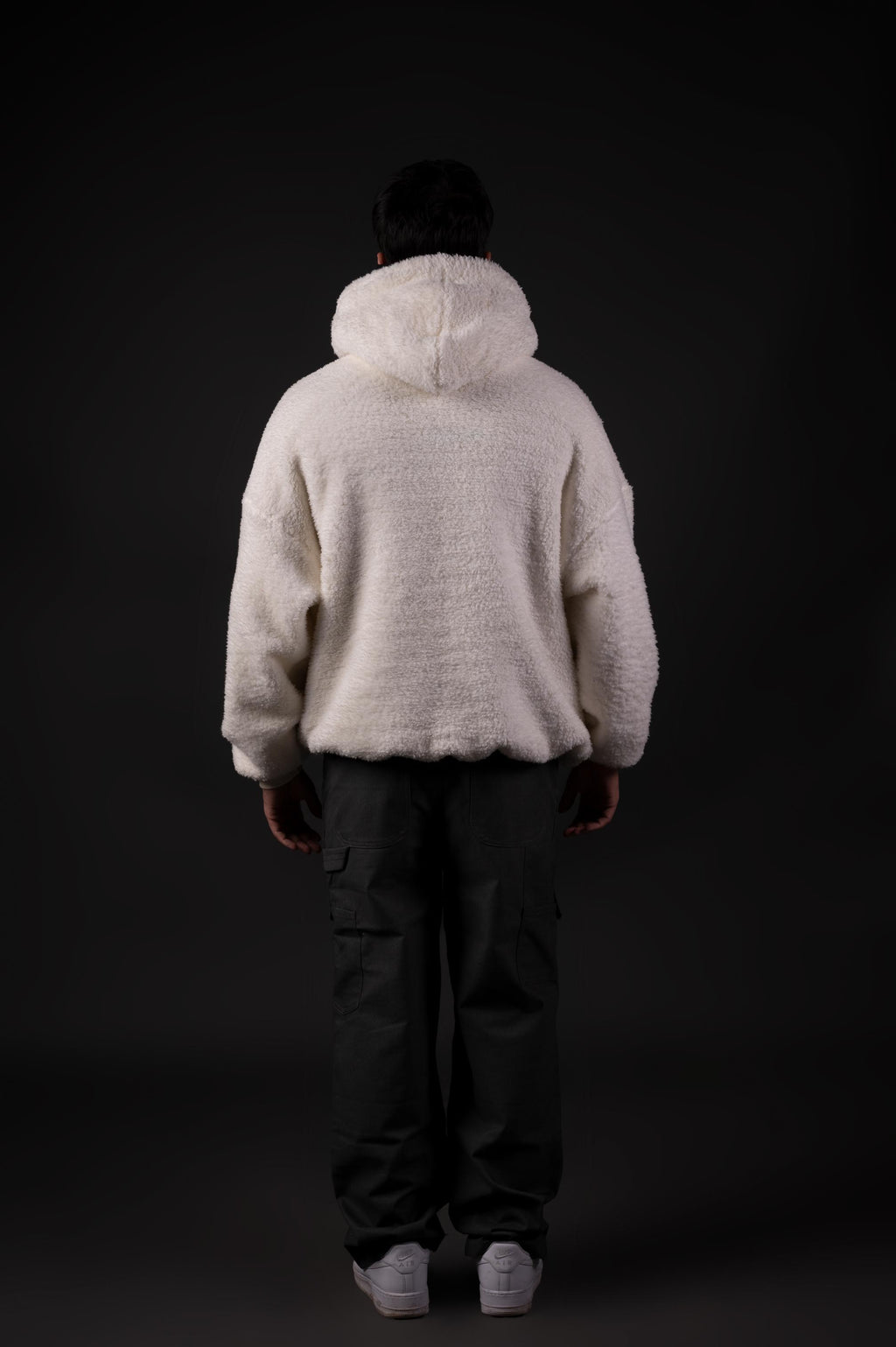 CREAM SHERPA HOODIE
