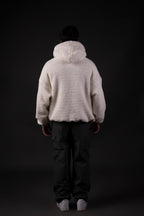 CREAM SHERPA HOODIE