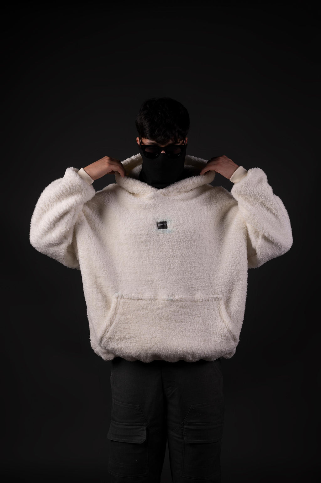CREAM SHERPA HOODIE