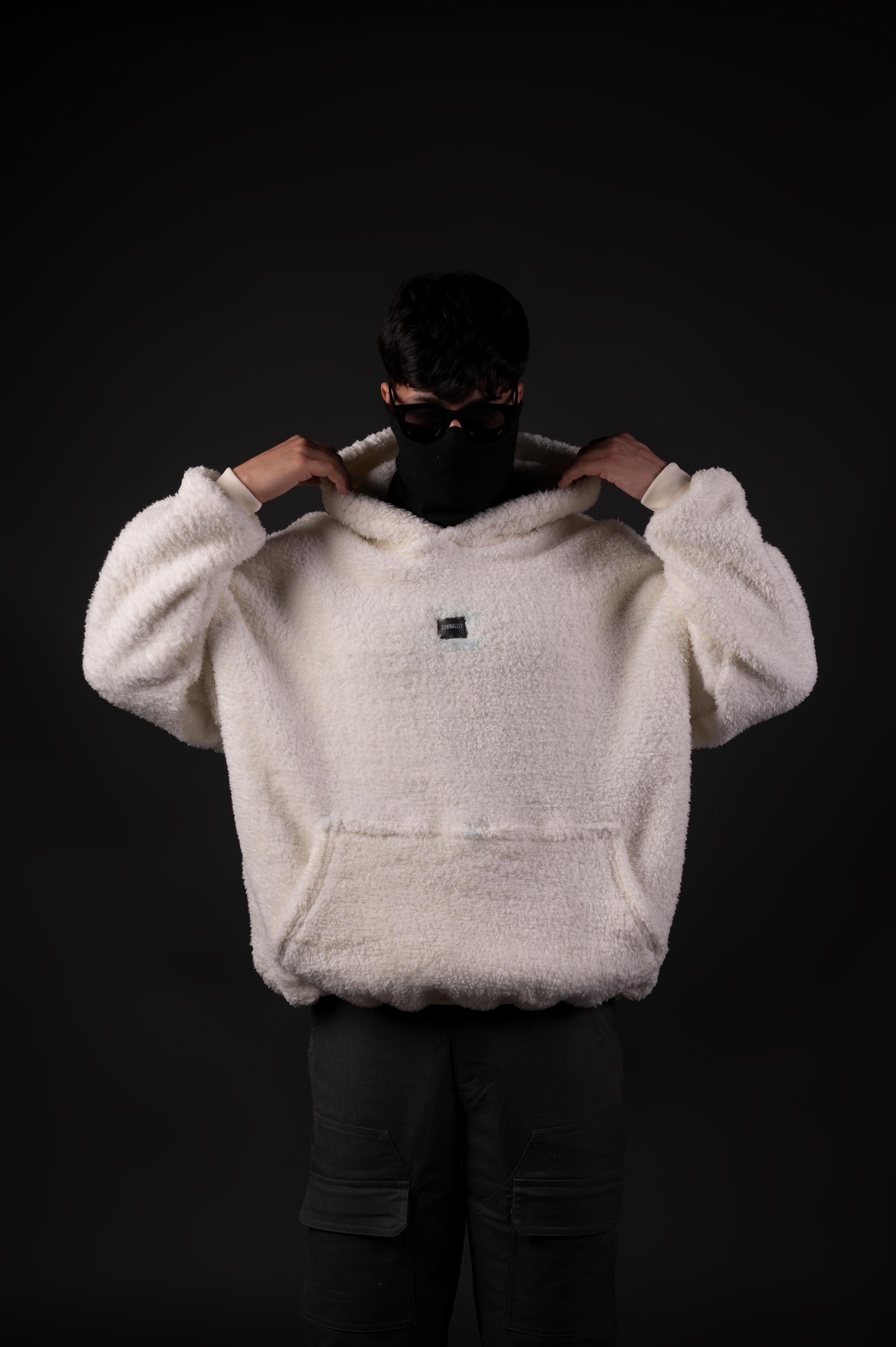 CREAM SHERPA HOODIE