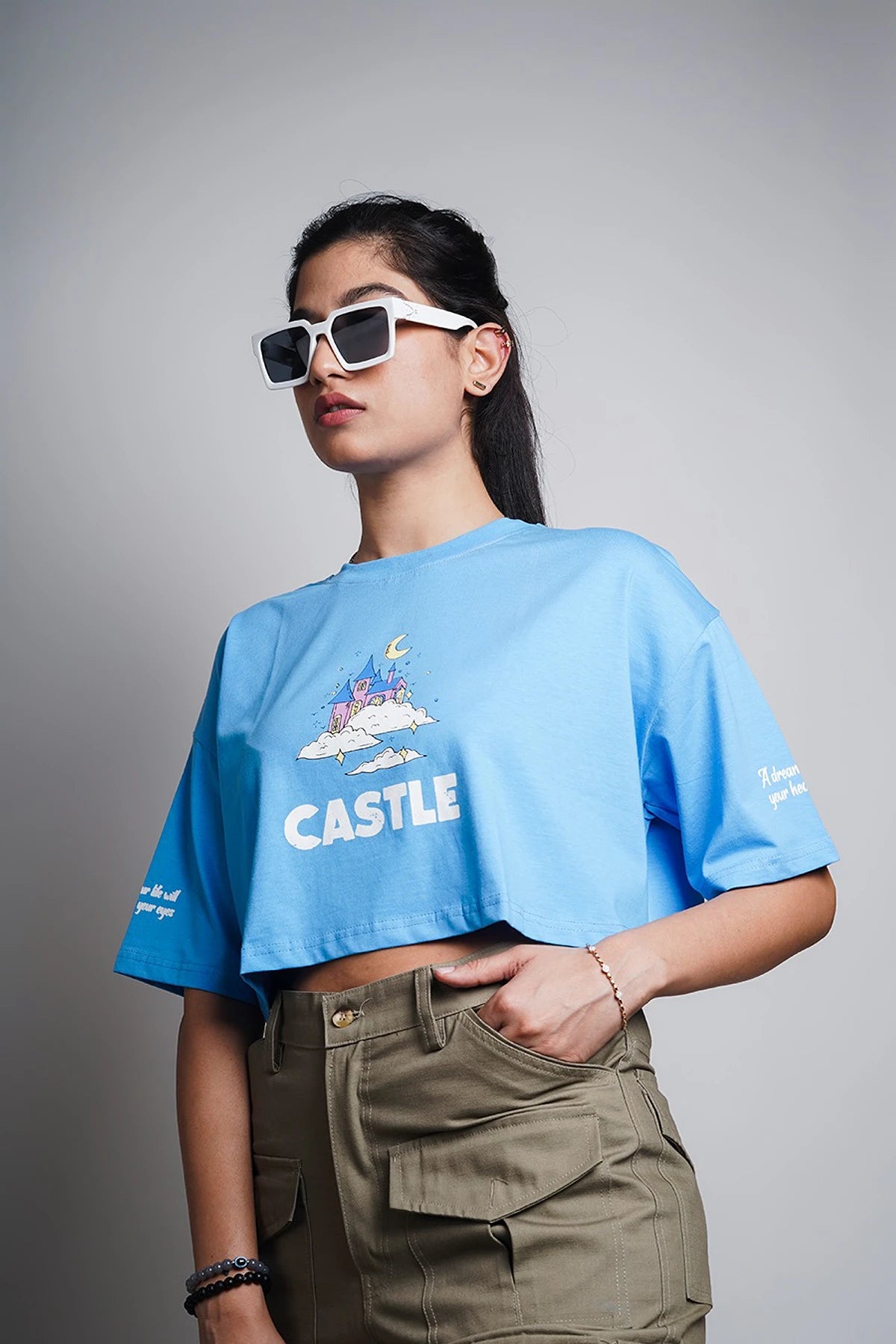 Castle Oversized Crop Top