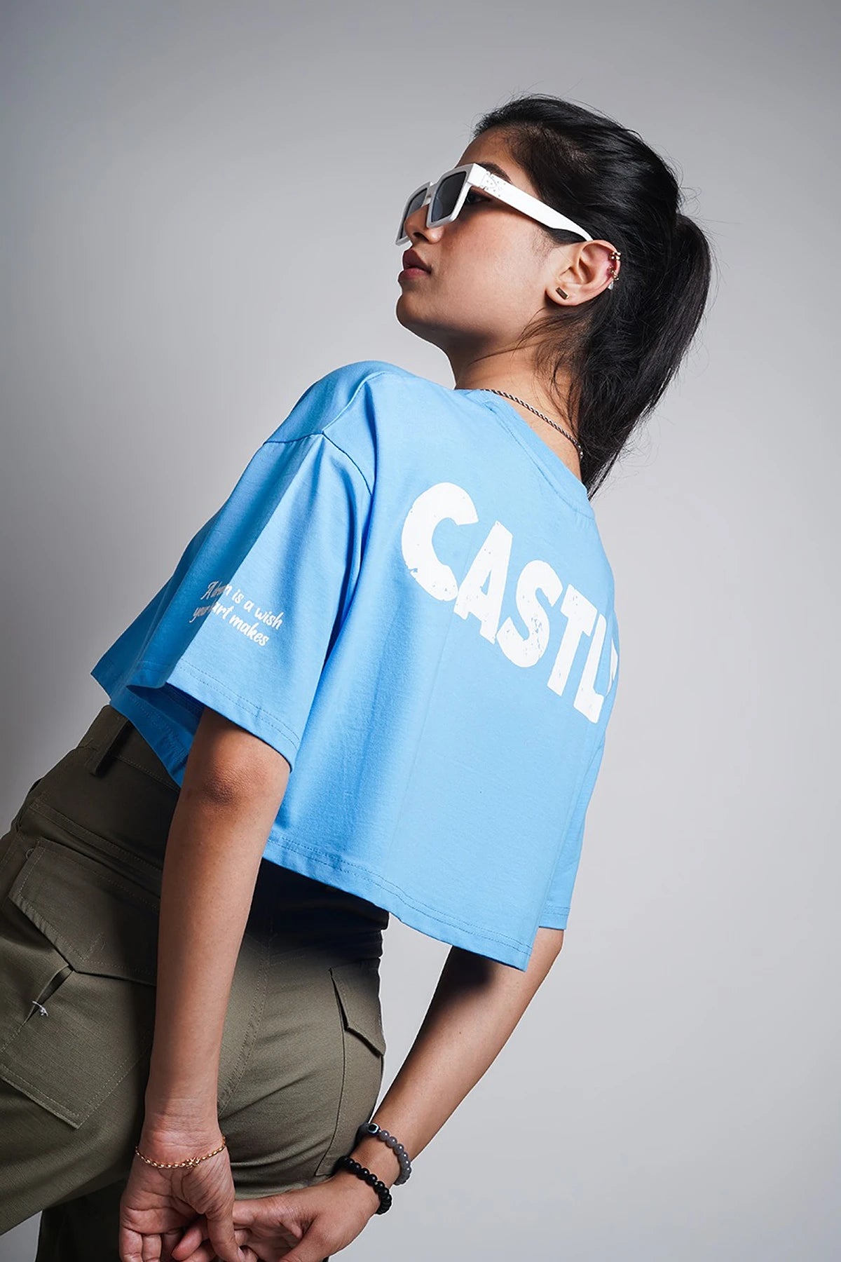Castle Oversized Crop Top
